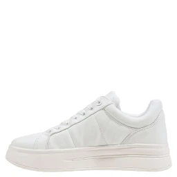 White Polyethylene Platform Sneakers