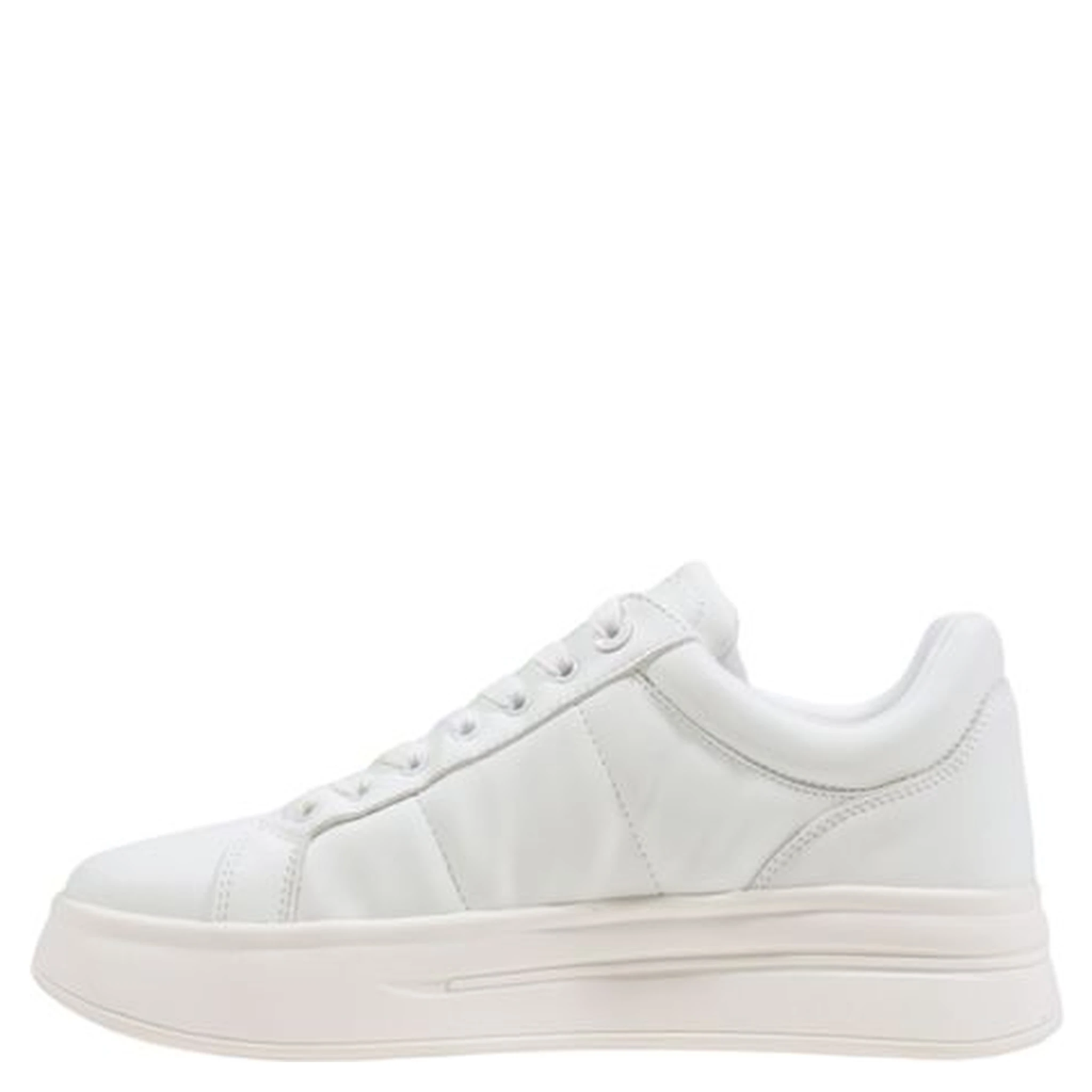 White Polyethylene Platform Sneakers