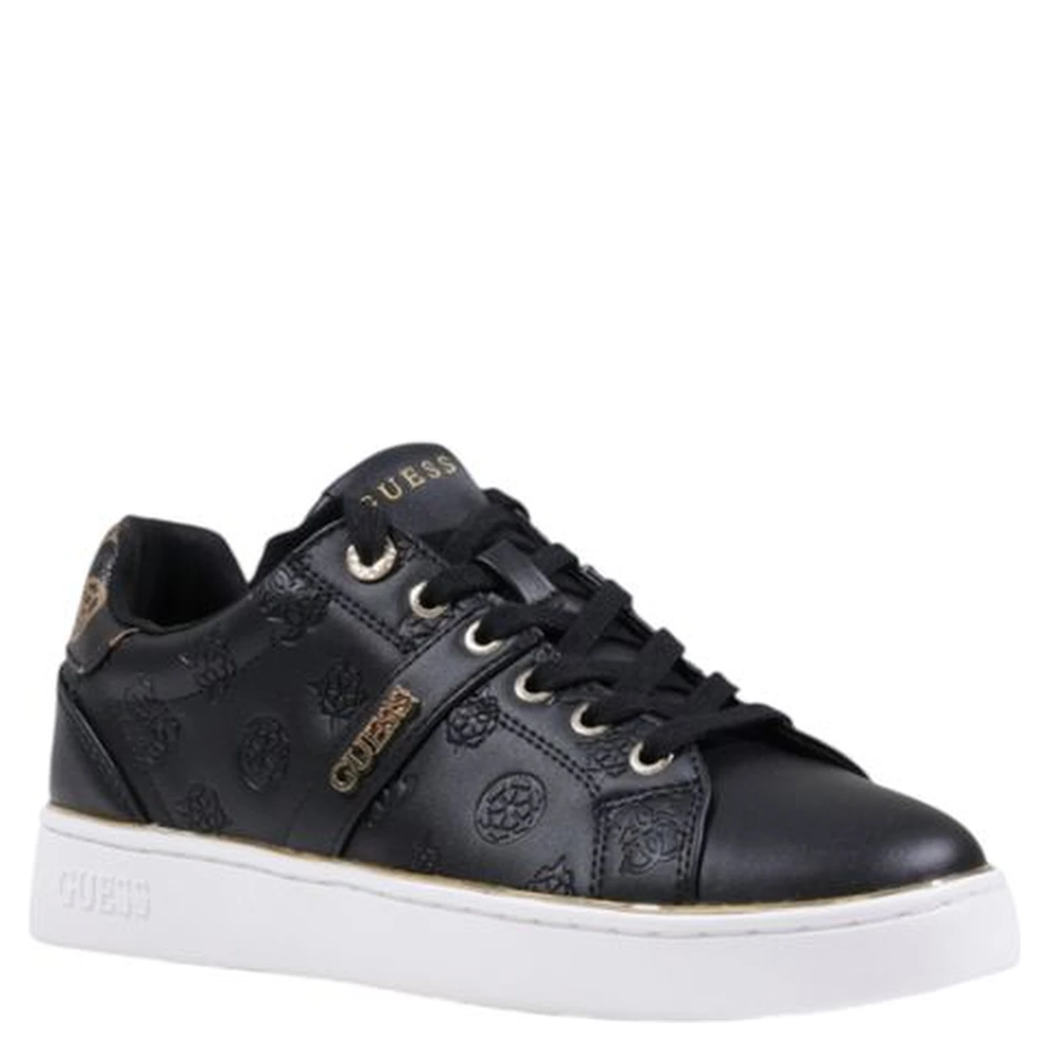 Black Polyethylene Low Top Sneakers