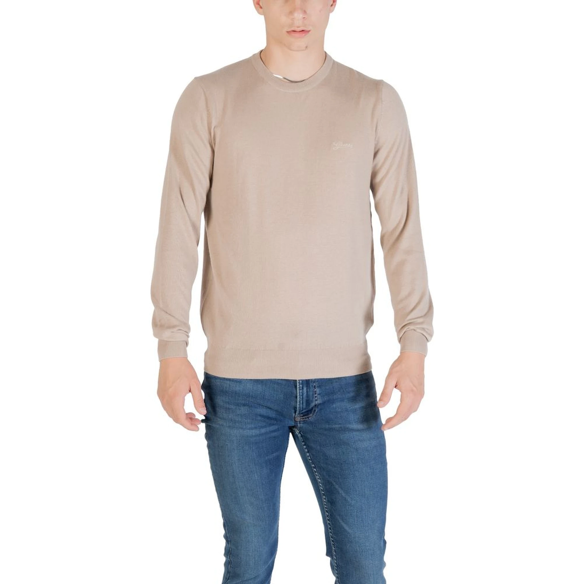 Beige Polyester Sweatshirt