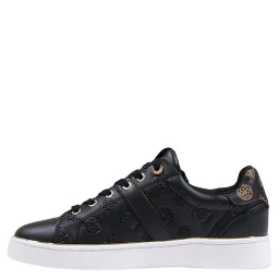 Black Polyethylene Low Top Sneakers
