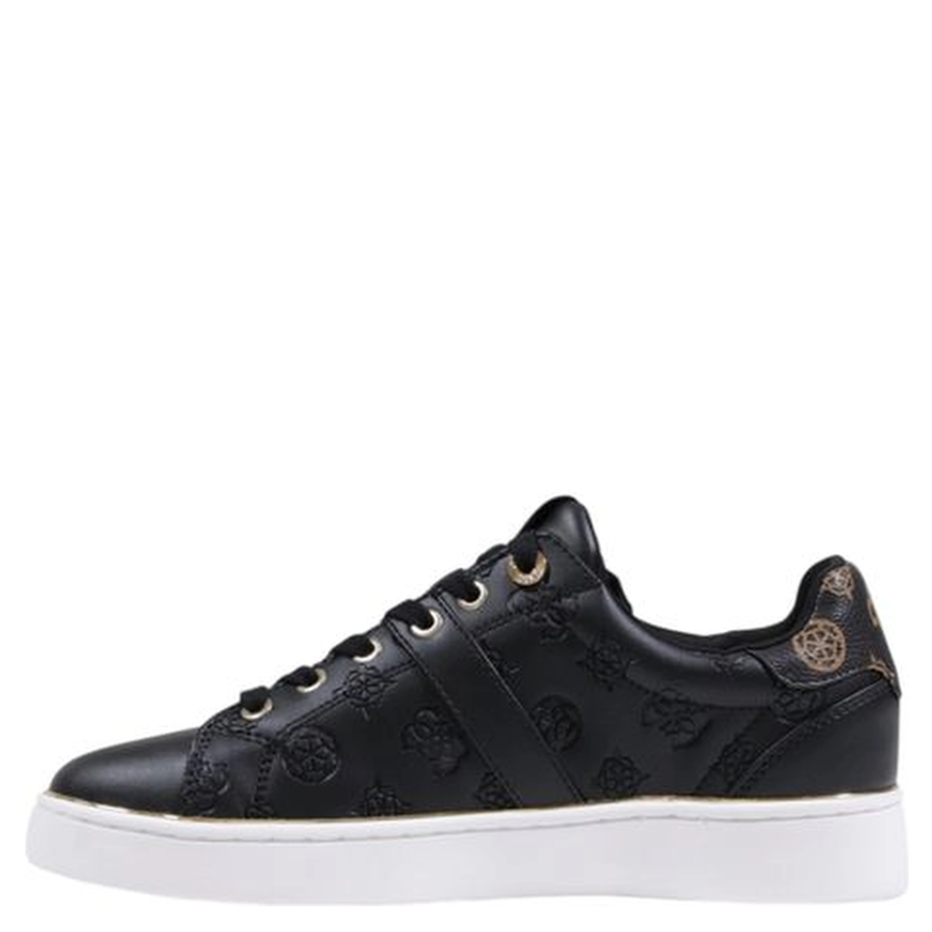 Black Polyethylene Low Top Sneakers