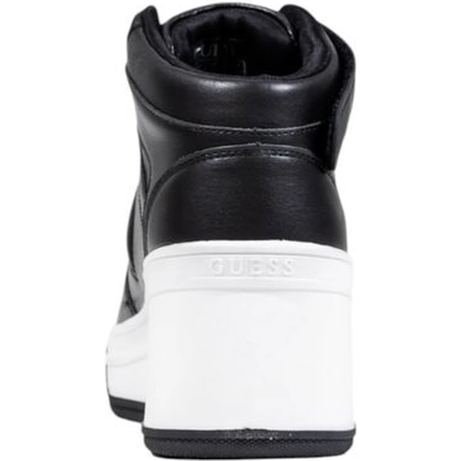 Black Polyethylene Platform Sneakers