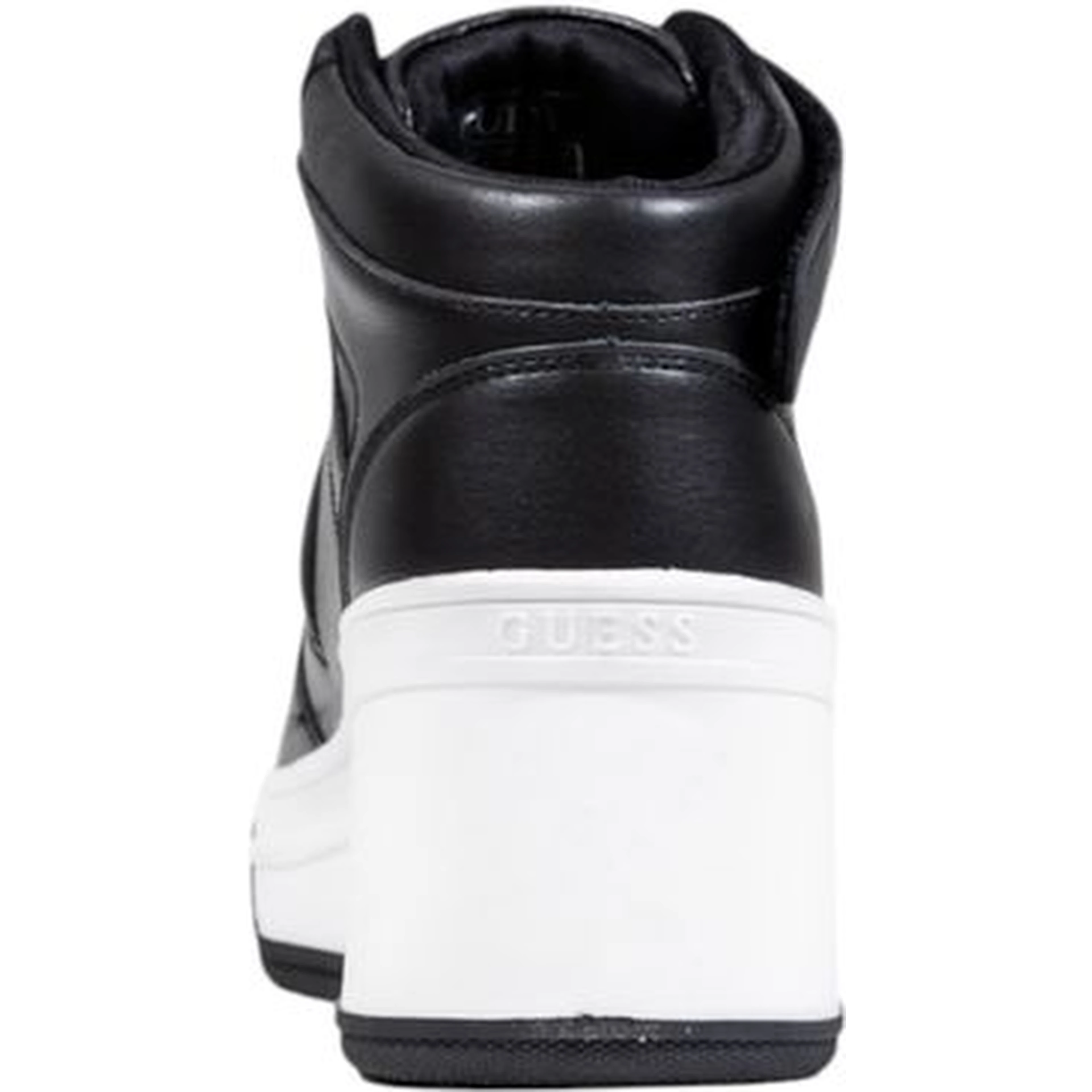 Black Polyethylene Platform Sneakers