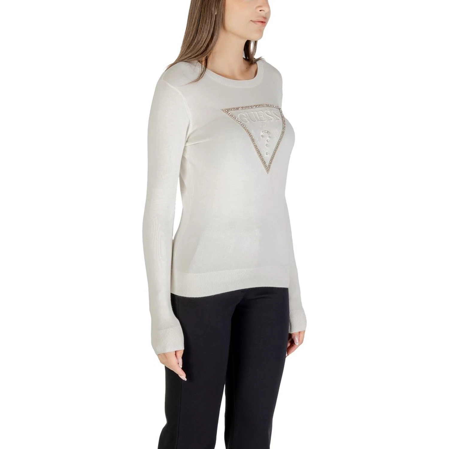 Cream Viscose Sweatshirt
