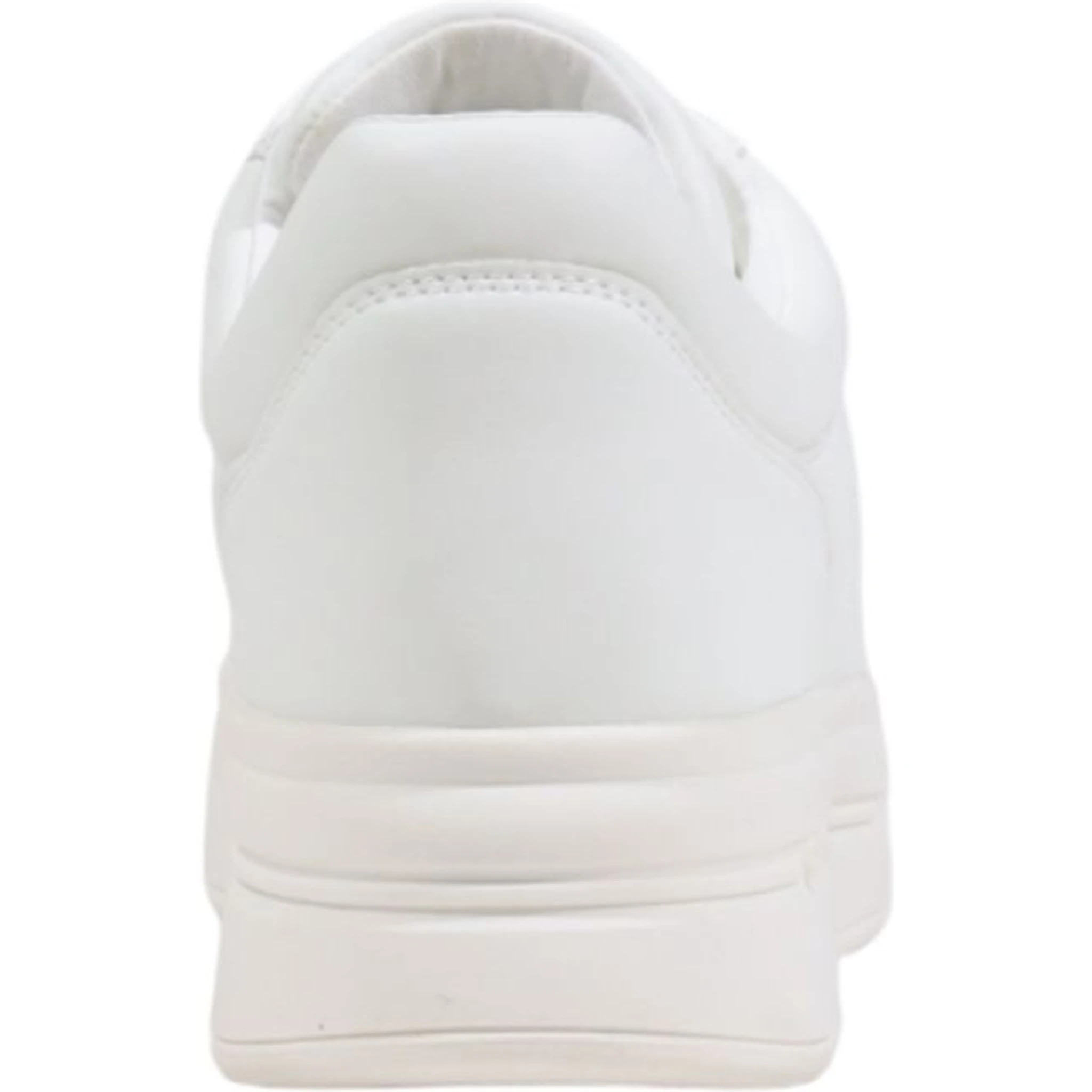 White Polyethylene Platform Sneakers