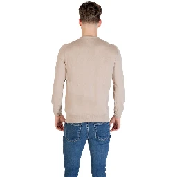 Beige Polyester Sweatshirt