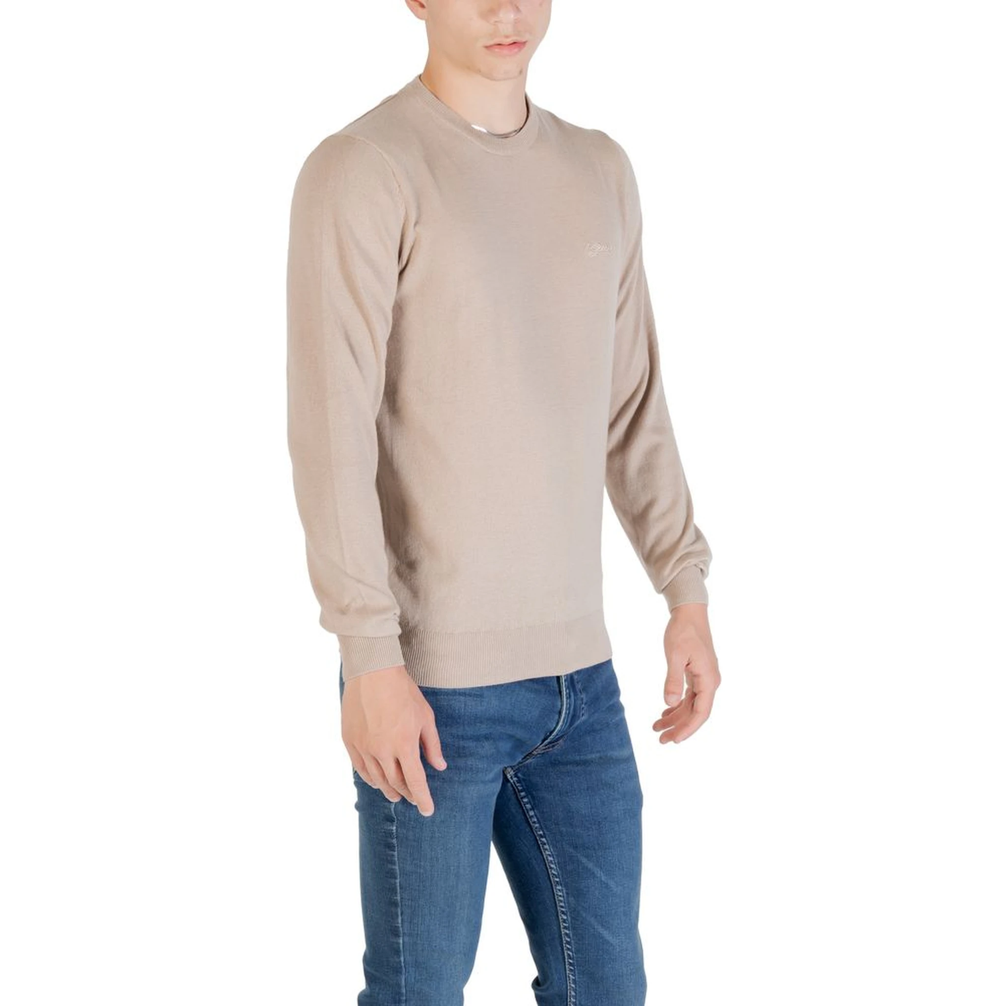 Beige Polyester Sweatshirt