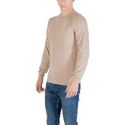 Beige Polyester Sweatshirt
