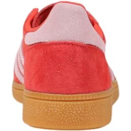 Orange Suede Leather Low Top Sneakers