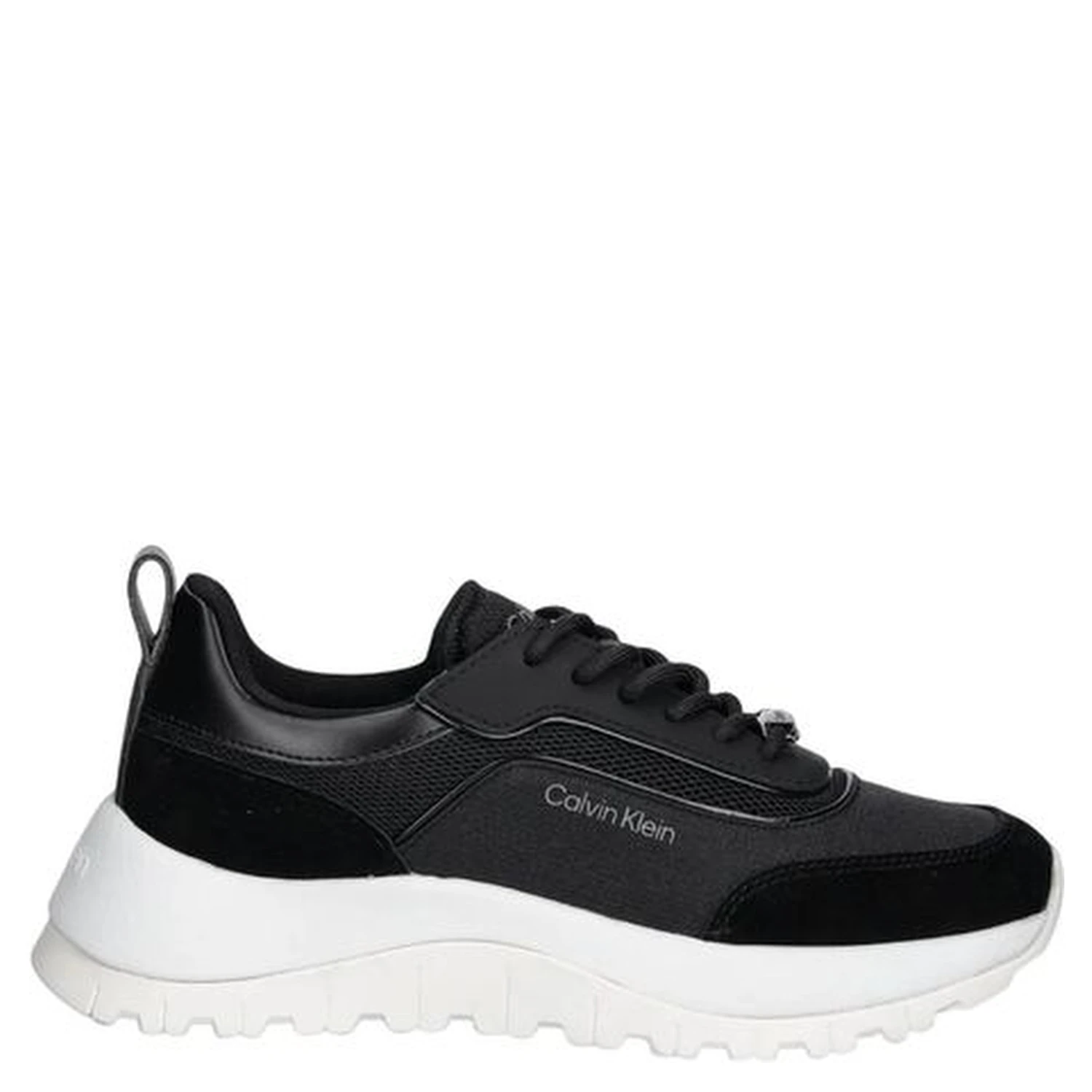 Black Leather Athletic Sneakers