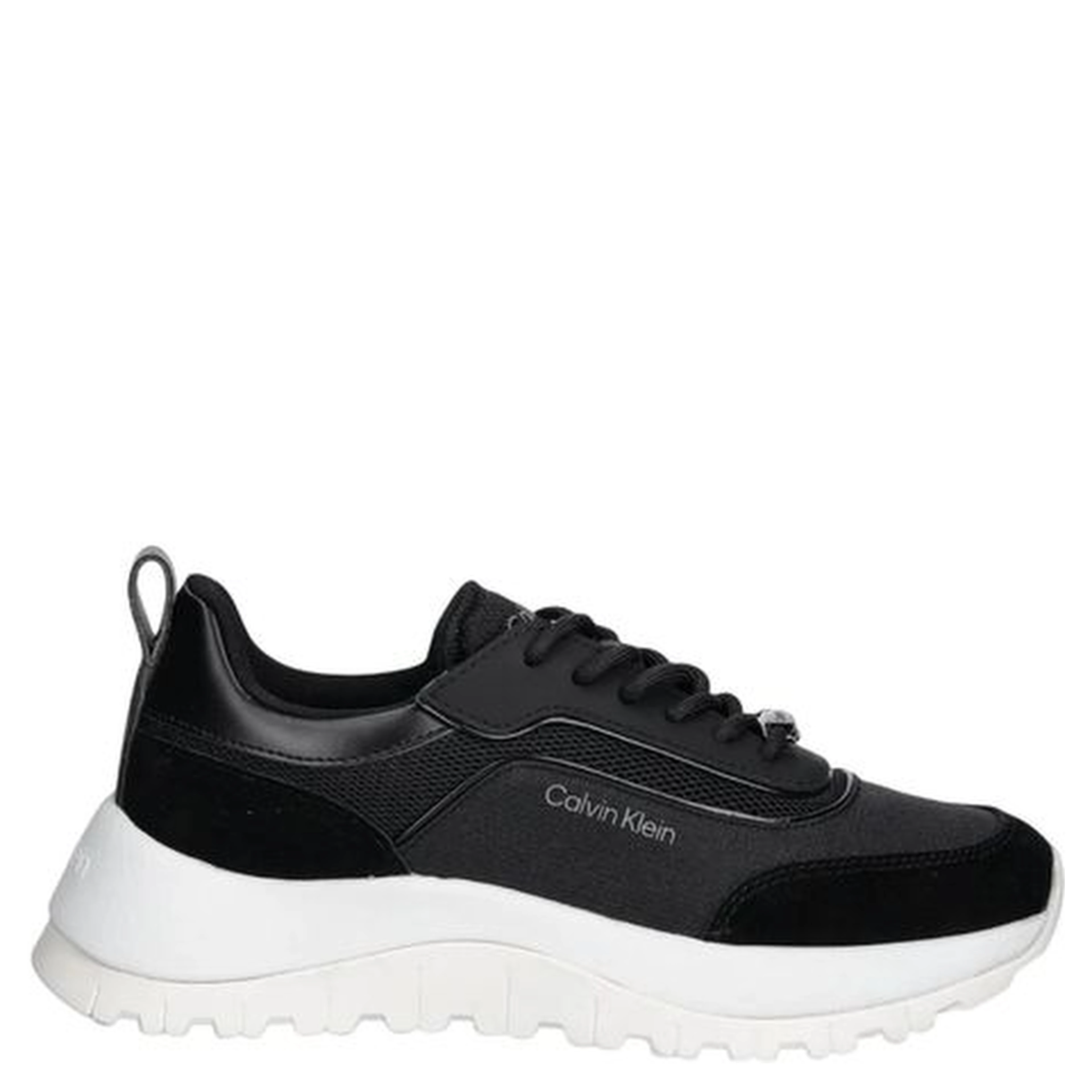 Black Leather Athletic Sneakers