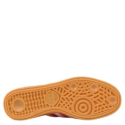 Orange Suede Leather Low Top Sneakers