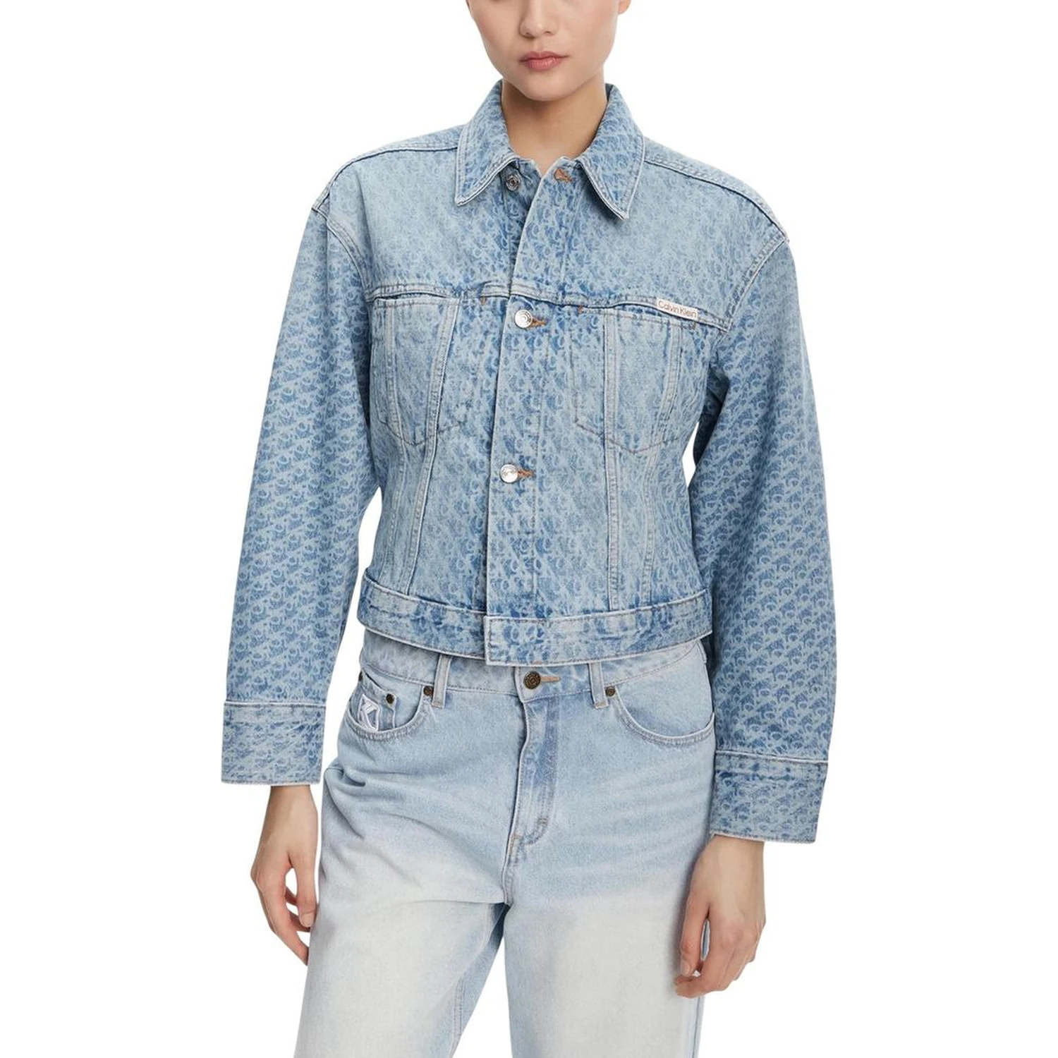 Light Blue Cotton Denim Jacket