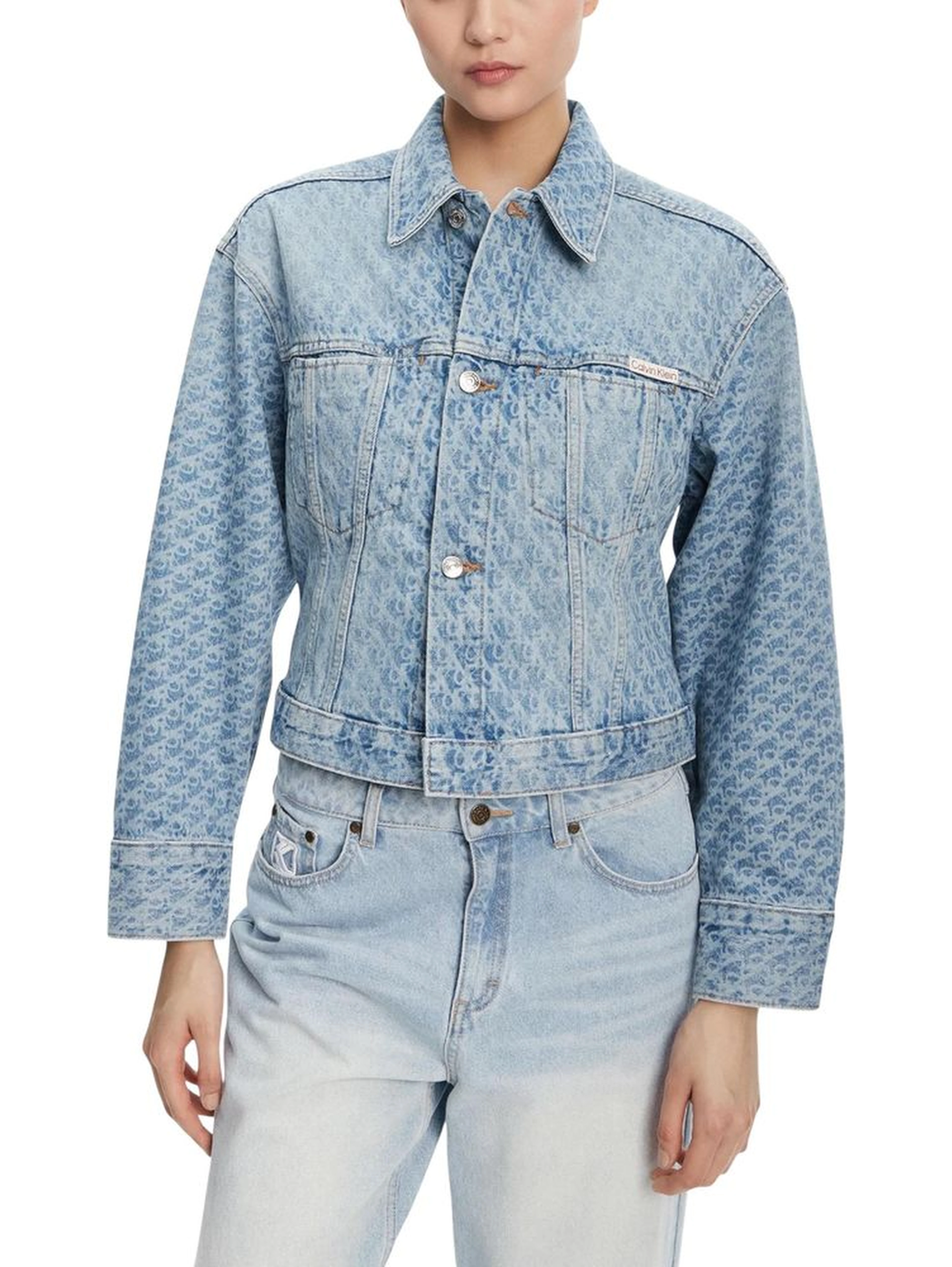 Light Blue Cotton Denim Jacket