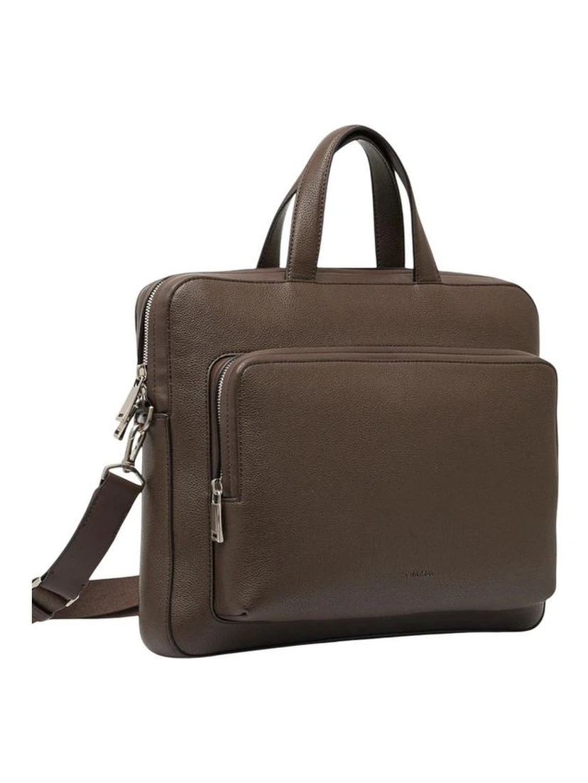 Brown Polyethylene Briefcase