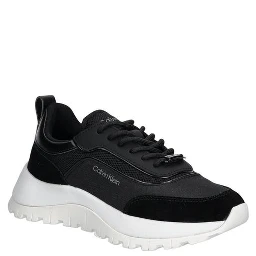 Black Leather Athletic Sneakers