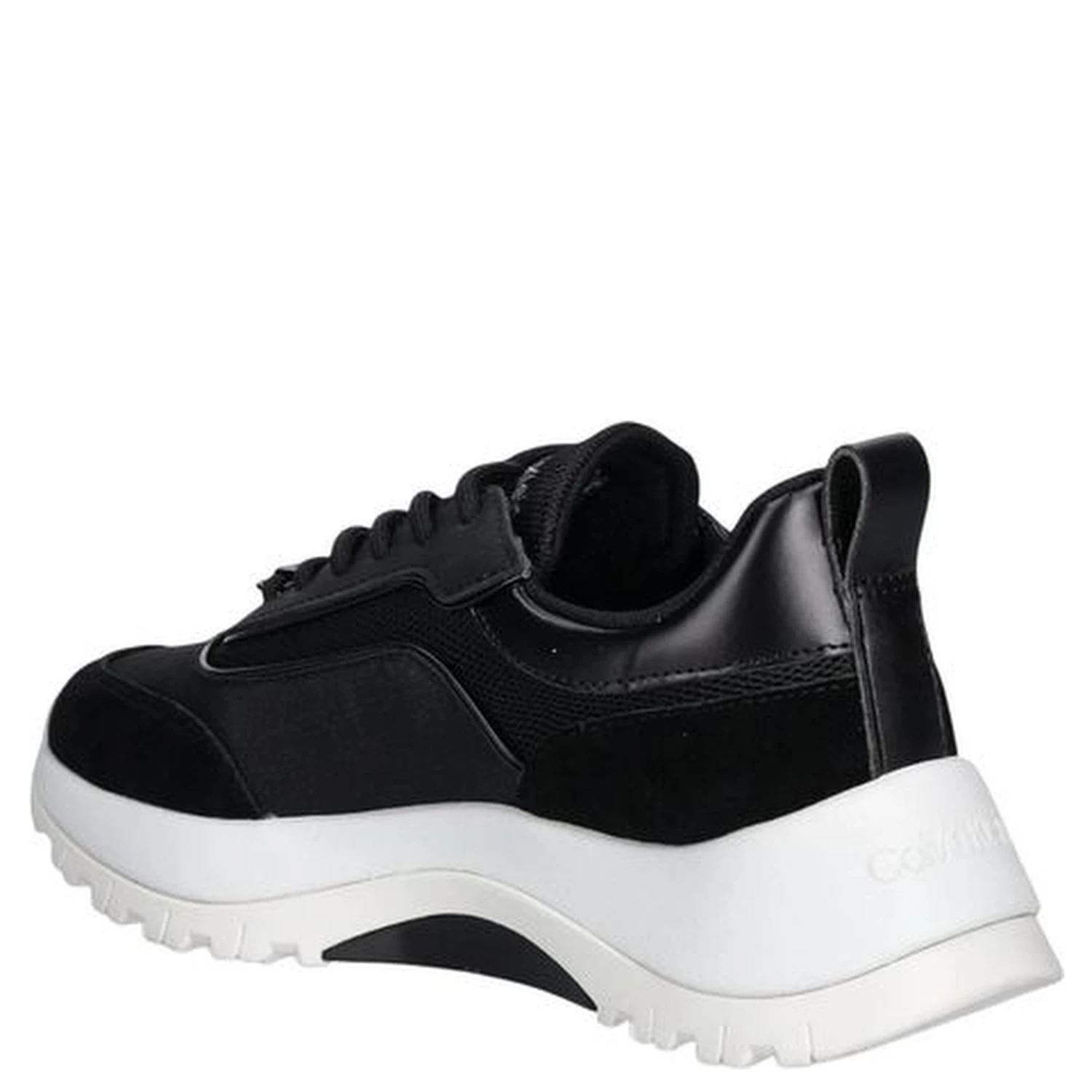 Black Leather Athletic Sneakers