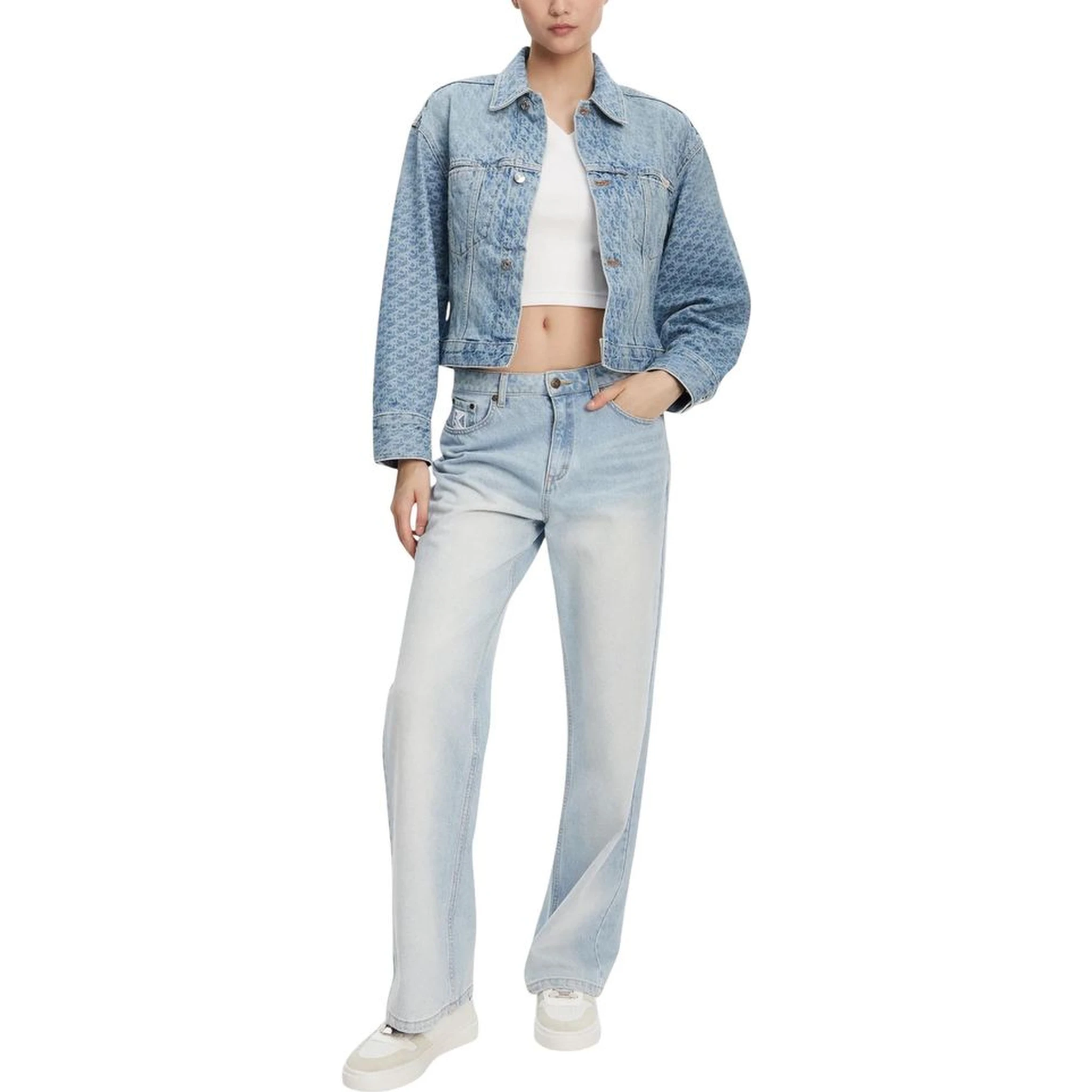 Light Blue Cotton Denim Jacket