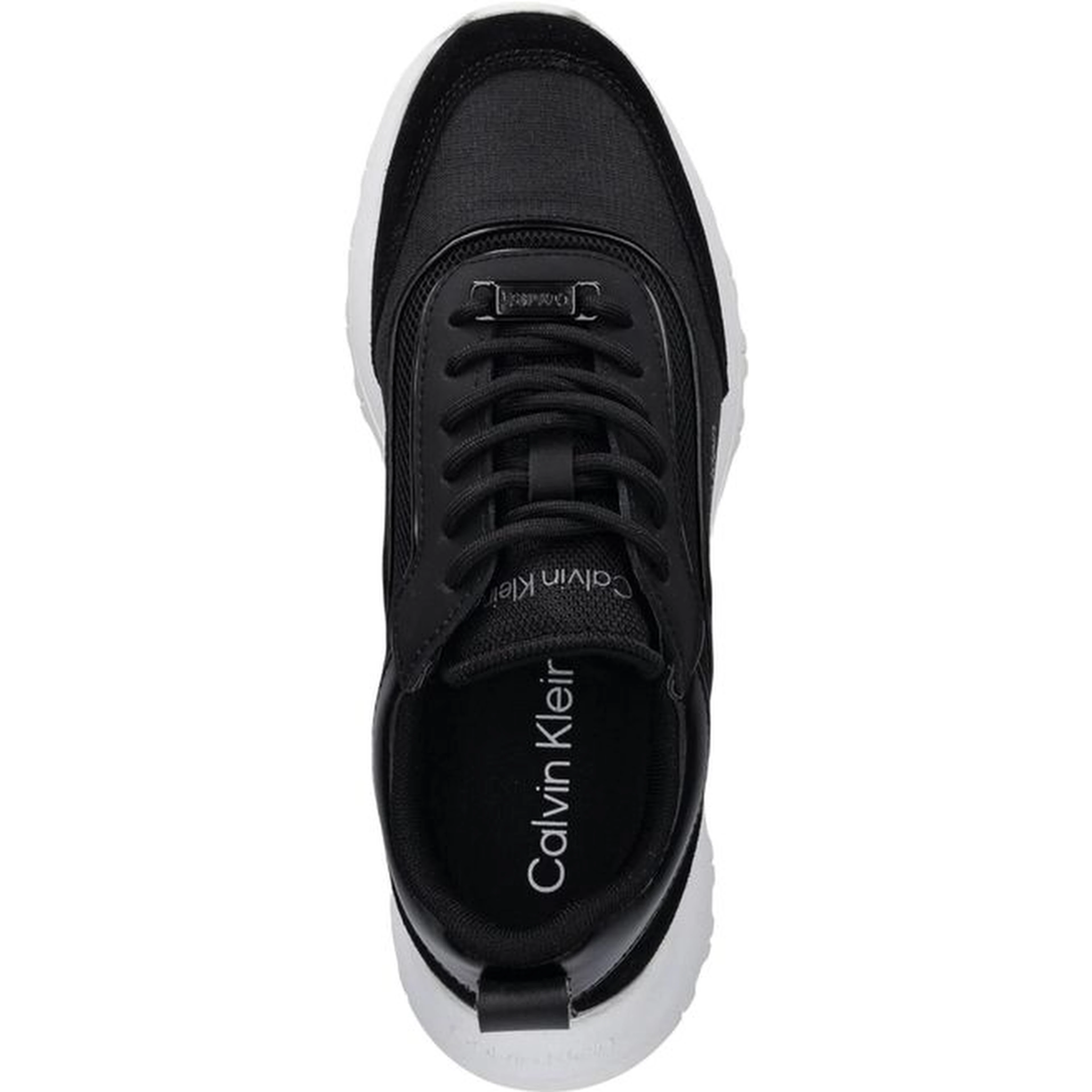 Black Leather Athletic Sneakers