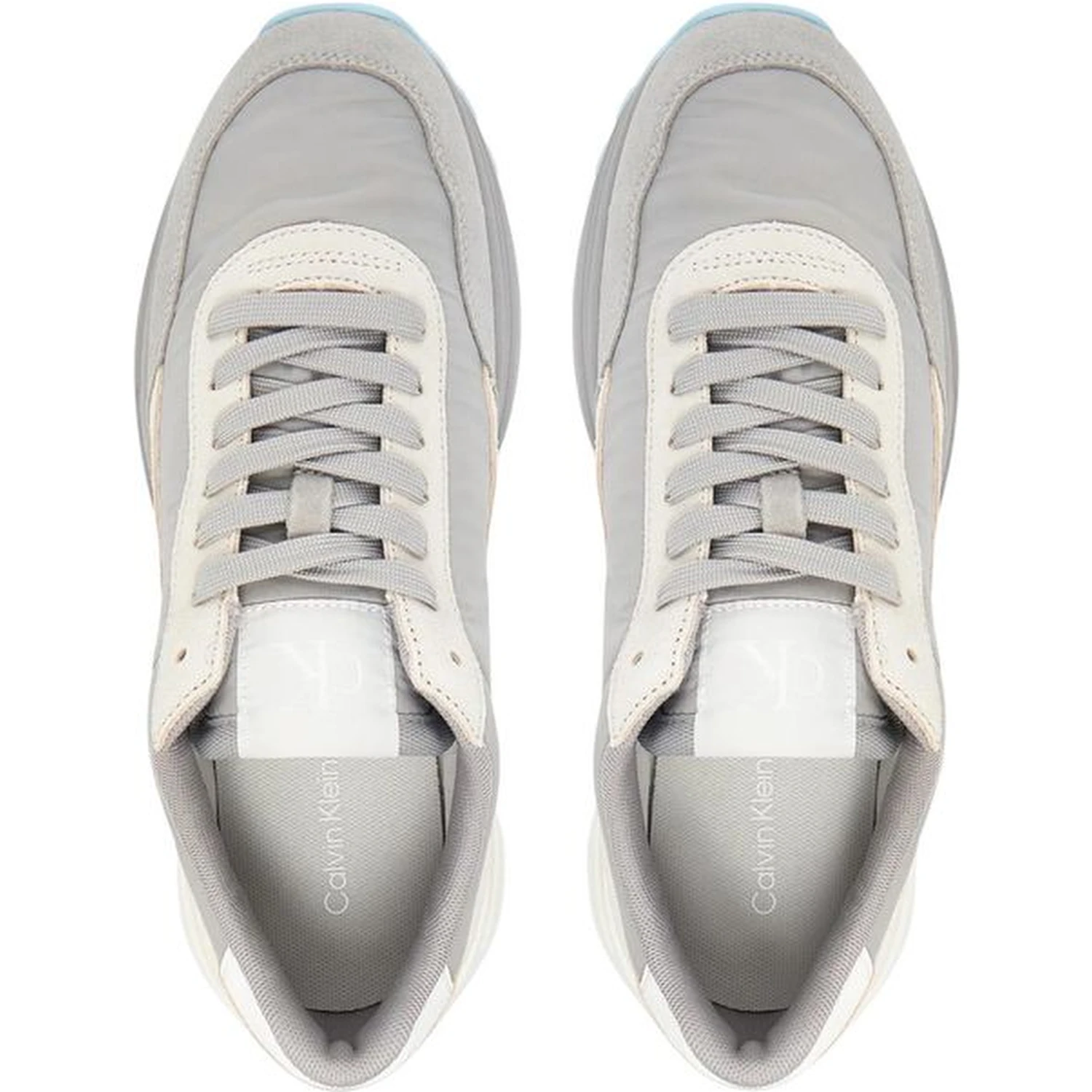 Gray Suede Leather Athletic Sneakers