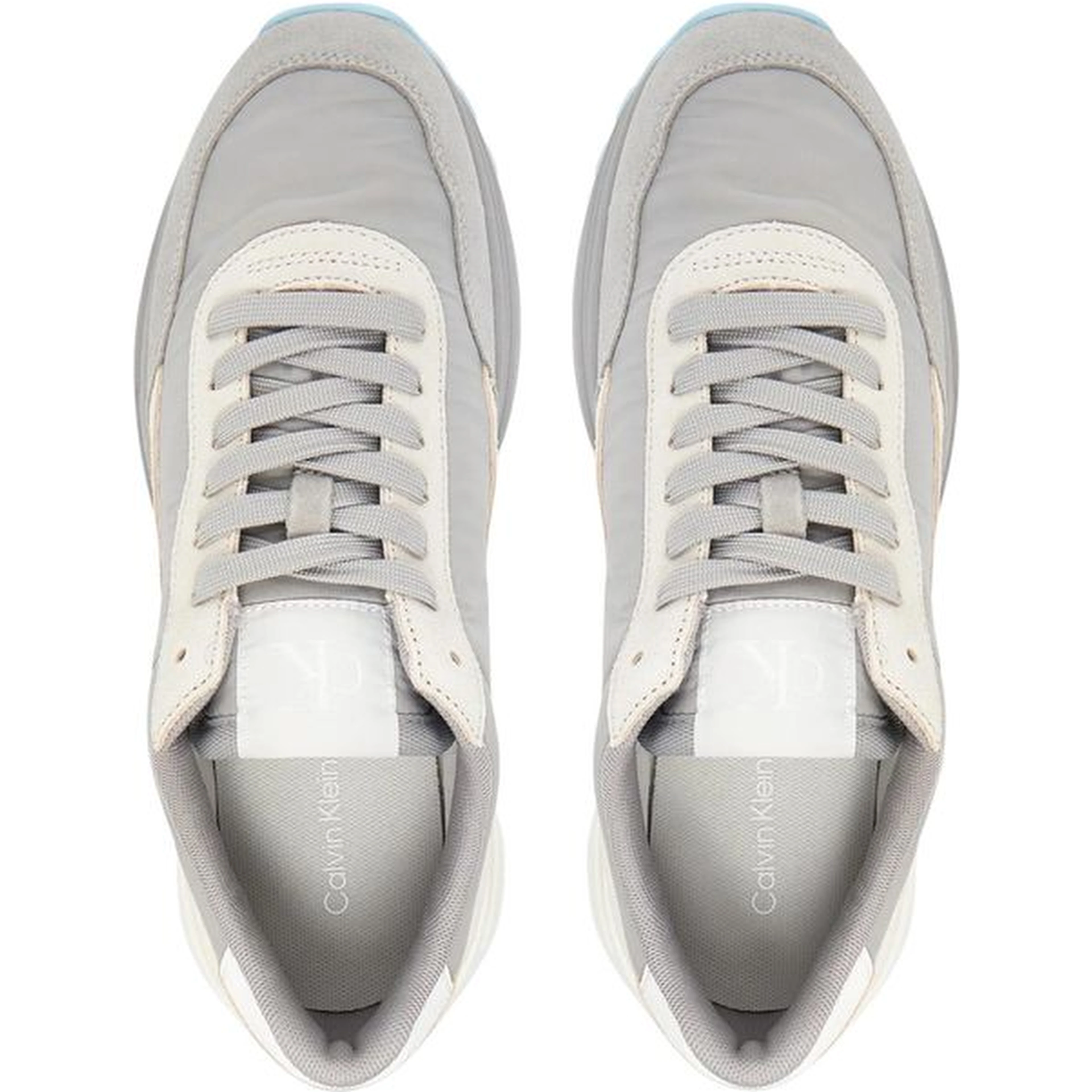 Gray Suede Leather Athletic Sneakers