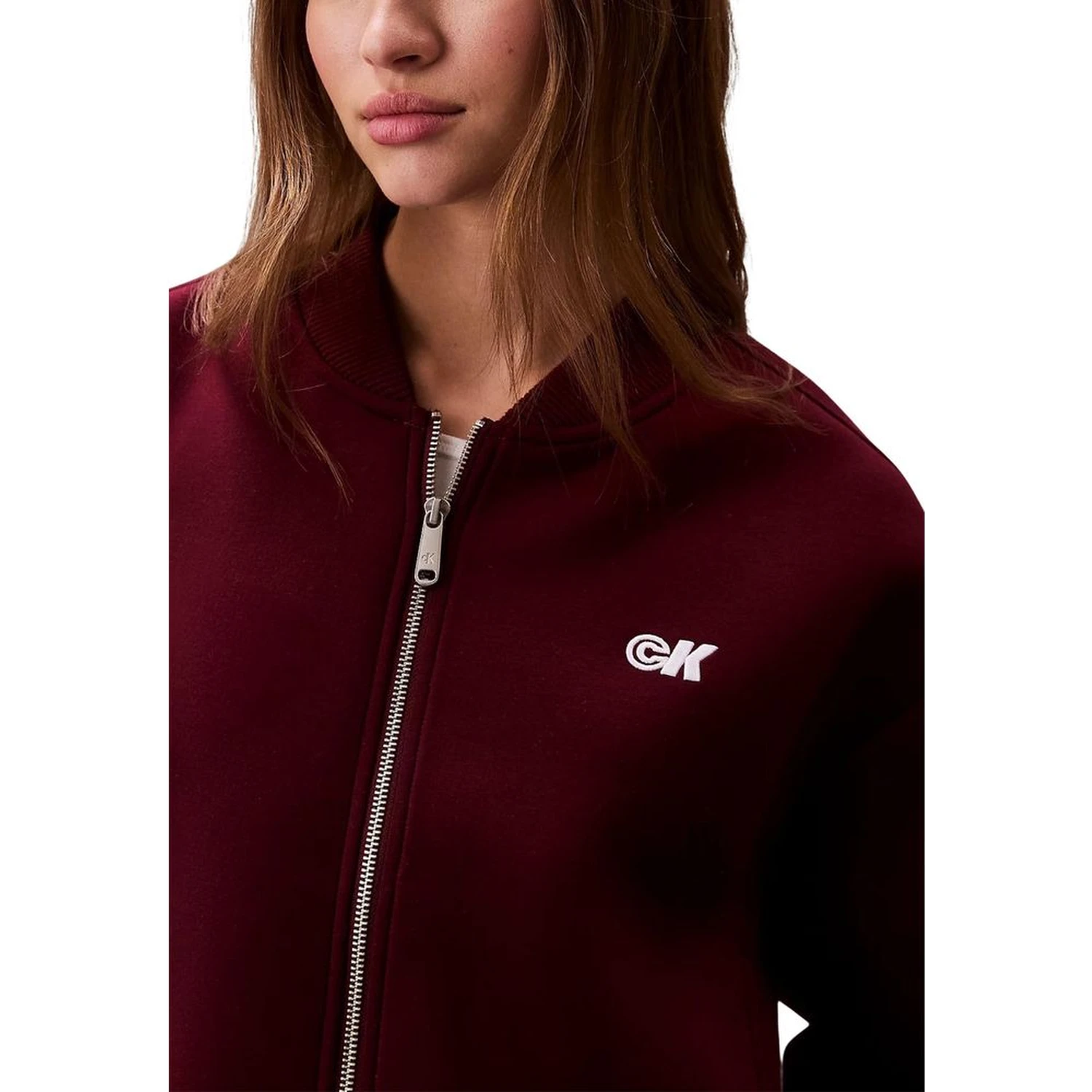 Bordeaux Viscose Bomber