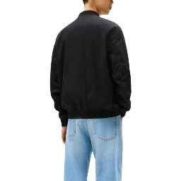 Black Recycled Cotton Bomber