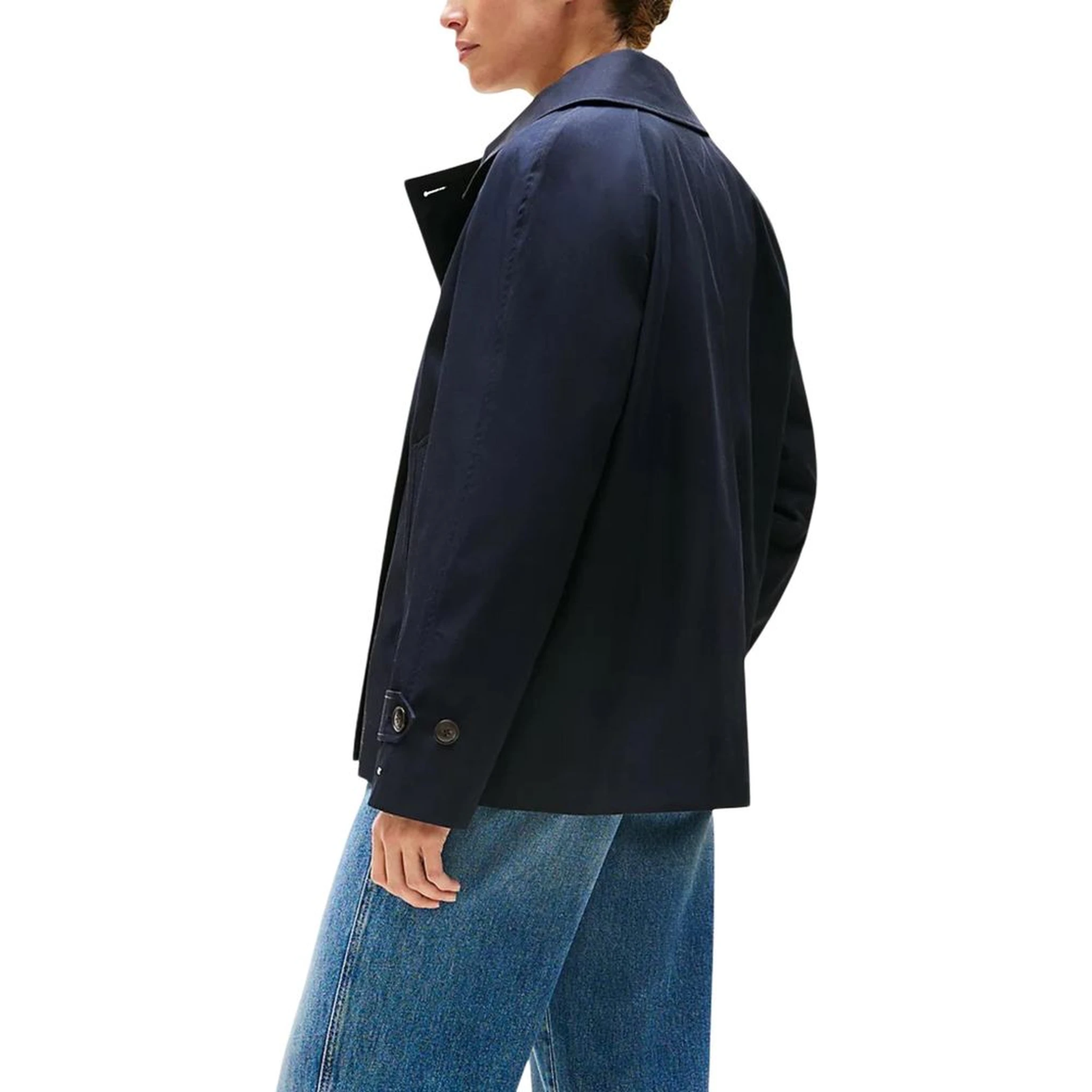 Blue Organic Cotton Coat