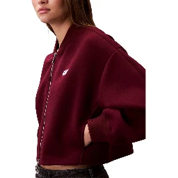 Bordeaux Viscose Bomber