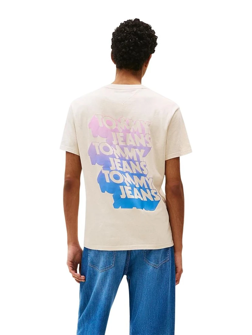 Beige Recycled Cotton T-Shirt