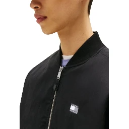 Black Recycled Cotton Bomber