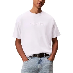 تي شيرت قطني أبيض