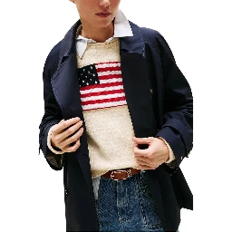 Blue Organic Cotton Coat