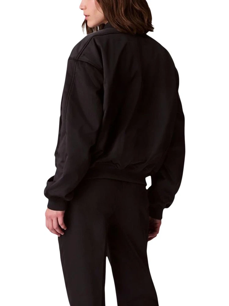 Black Recycled Polyester Bomber alternative