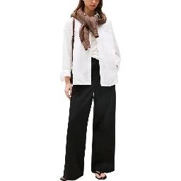 Black Organic Cotton Casual Pants