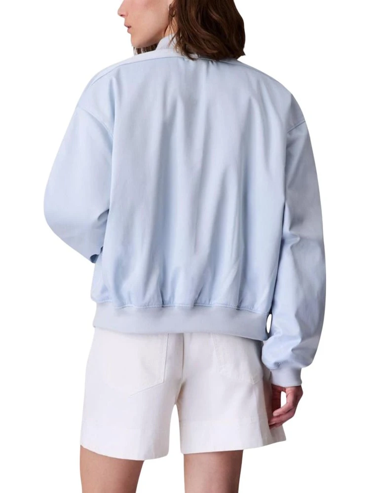 Blue Recycled Polyester Bomber alternative