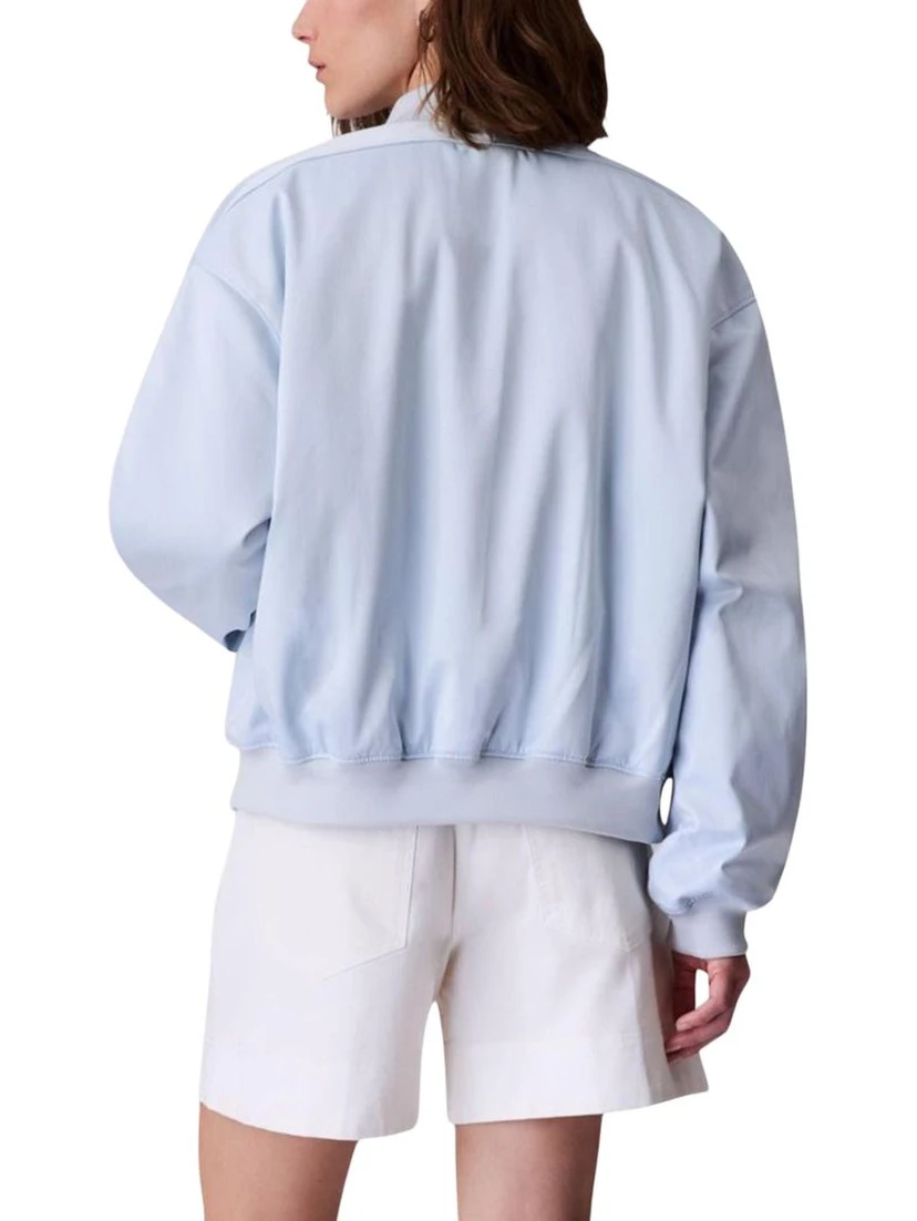 Blue Recycled Polyester Bomber