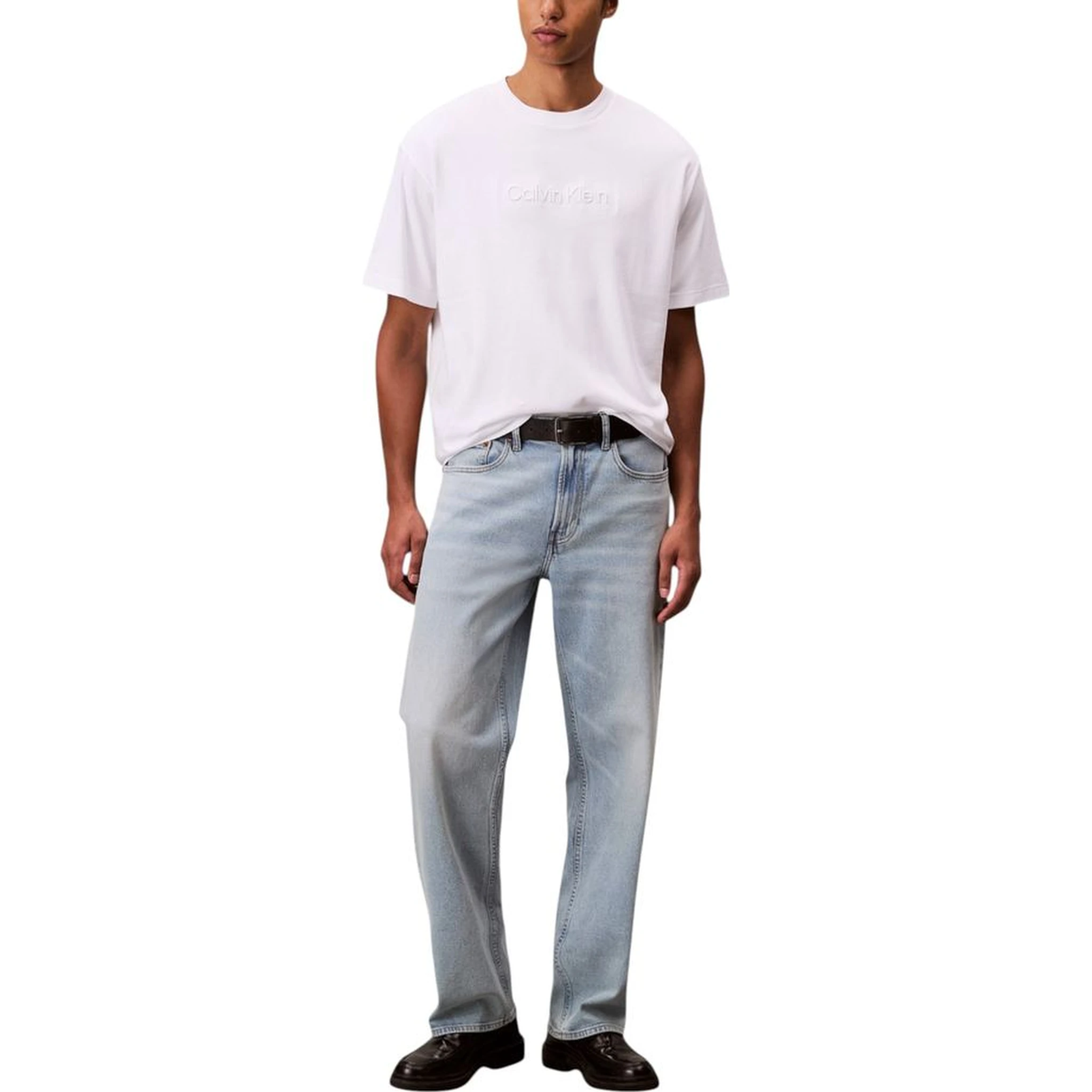 تي شيرت قطني أبيض