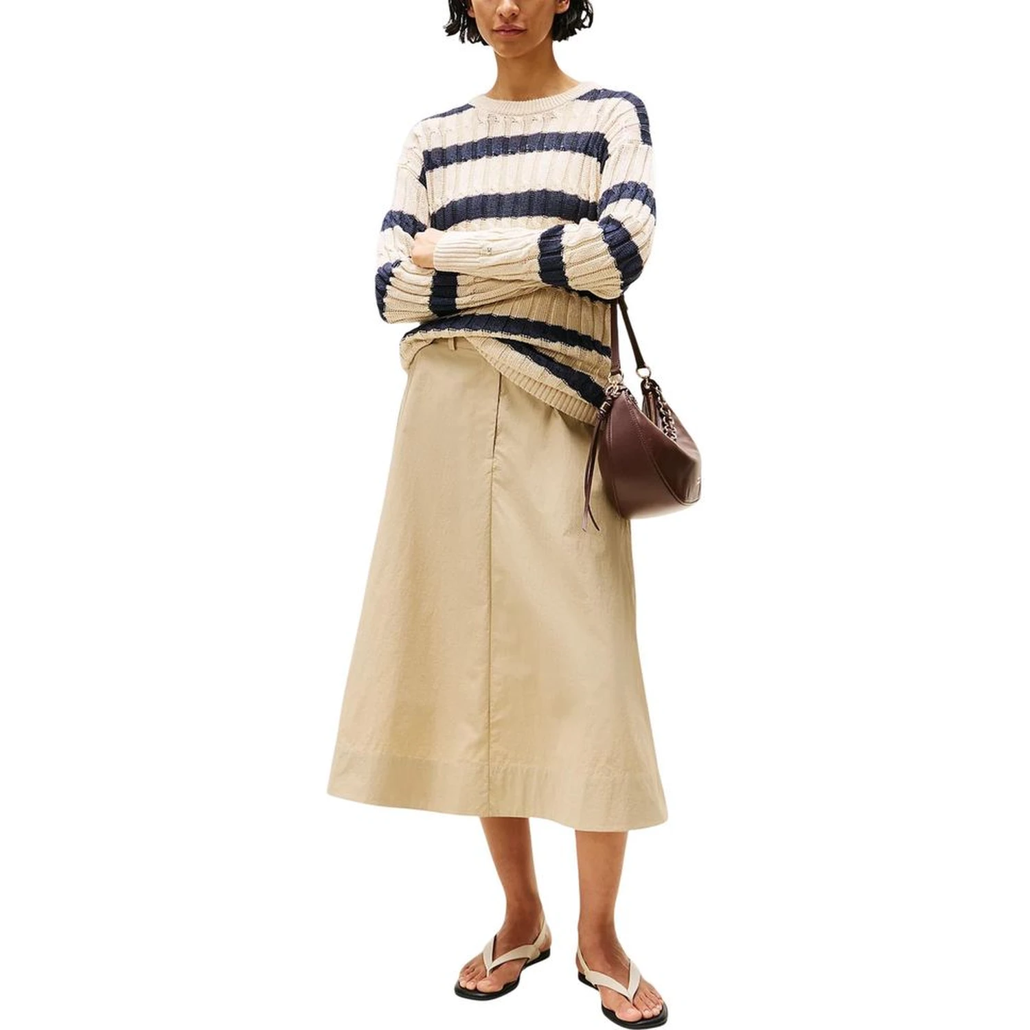 Beige Linen Sweatshirt