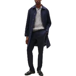 Blue Recycled Polyester Dress Pants