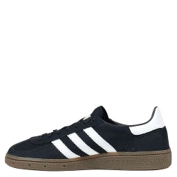 حذاء رياضي أسود منخفض من جلد الغزال