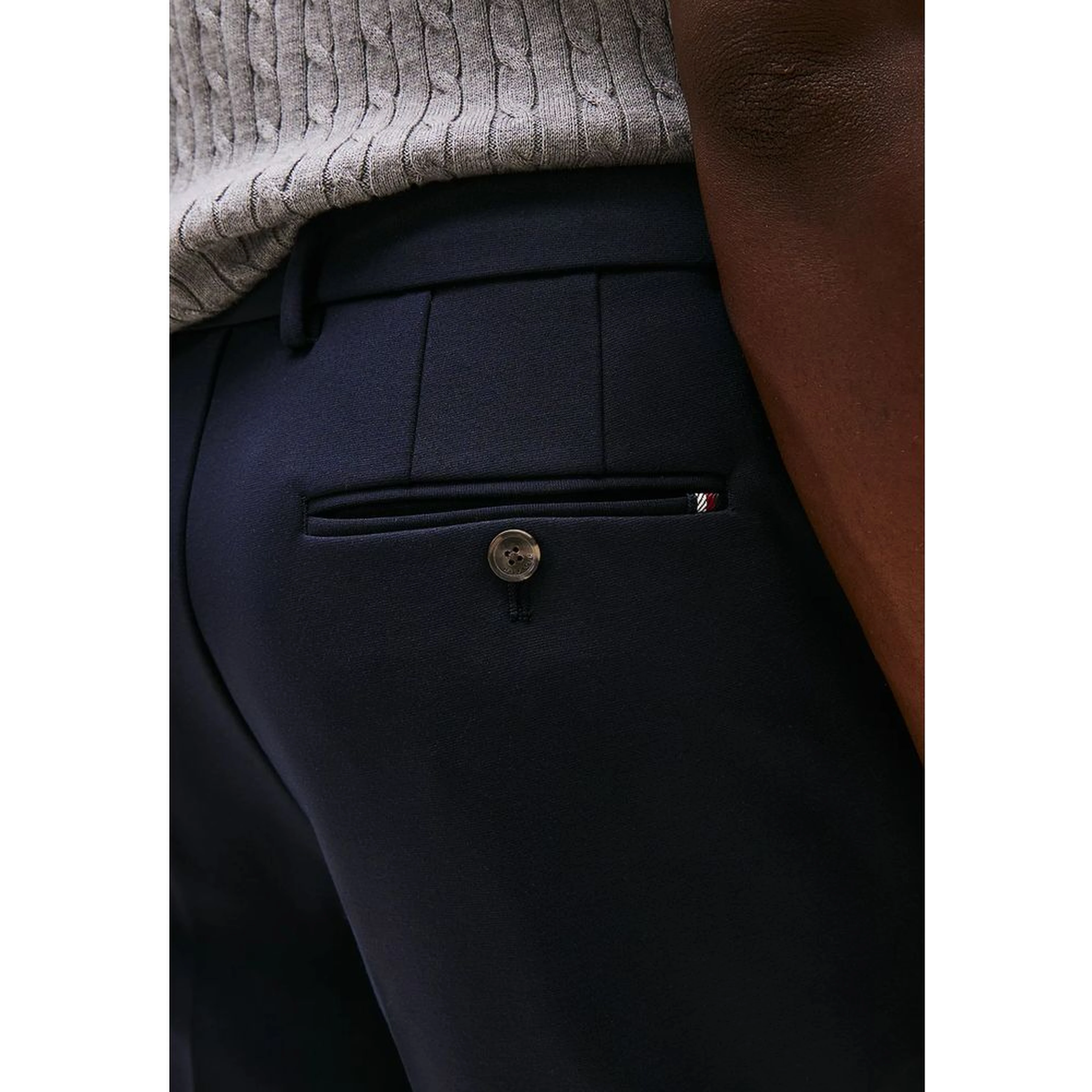 Blue Recycled Polyester Dress Pants