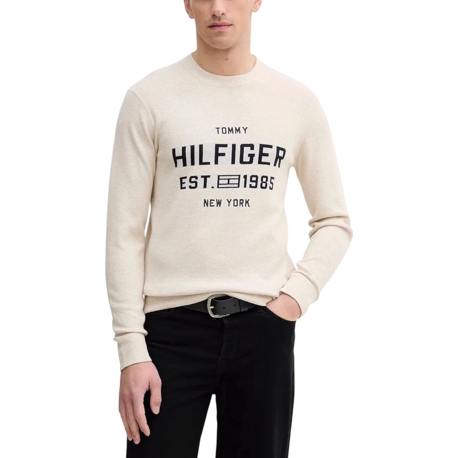 Beige Organic Cotton Sweatshirt