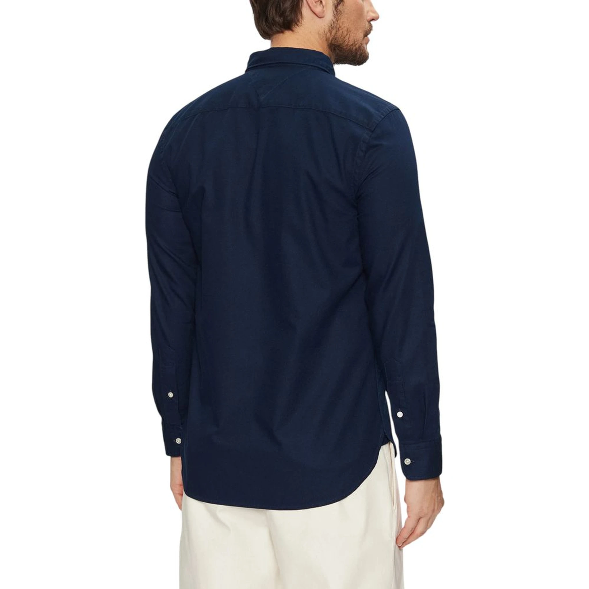 Blue Recycled Cotton Dress Shirt