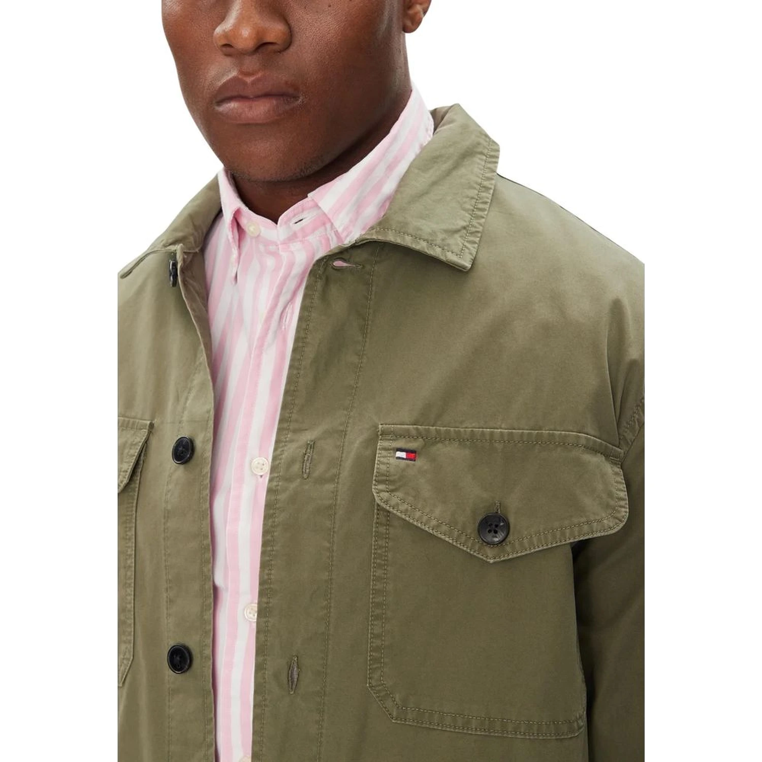Bicolor Recycled Cotton Coat