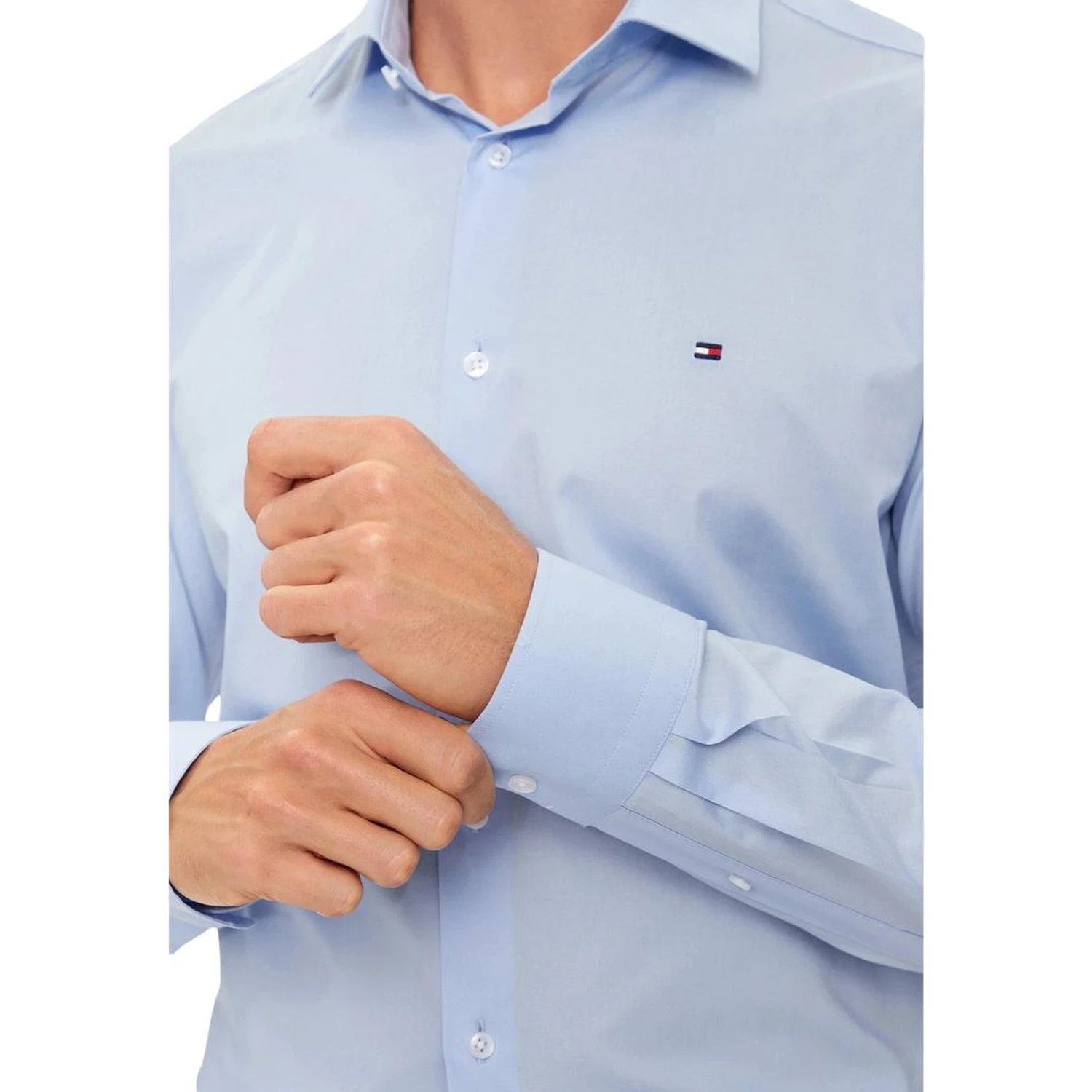 Blue Organic Cotton Dress Shirt
