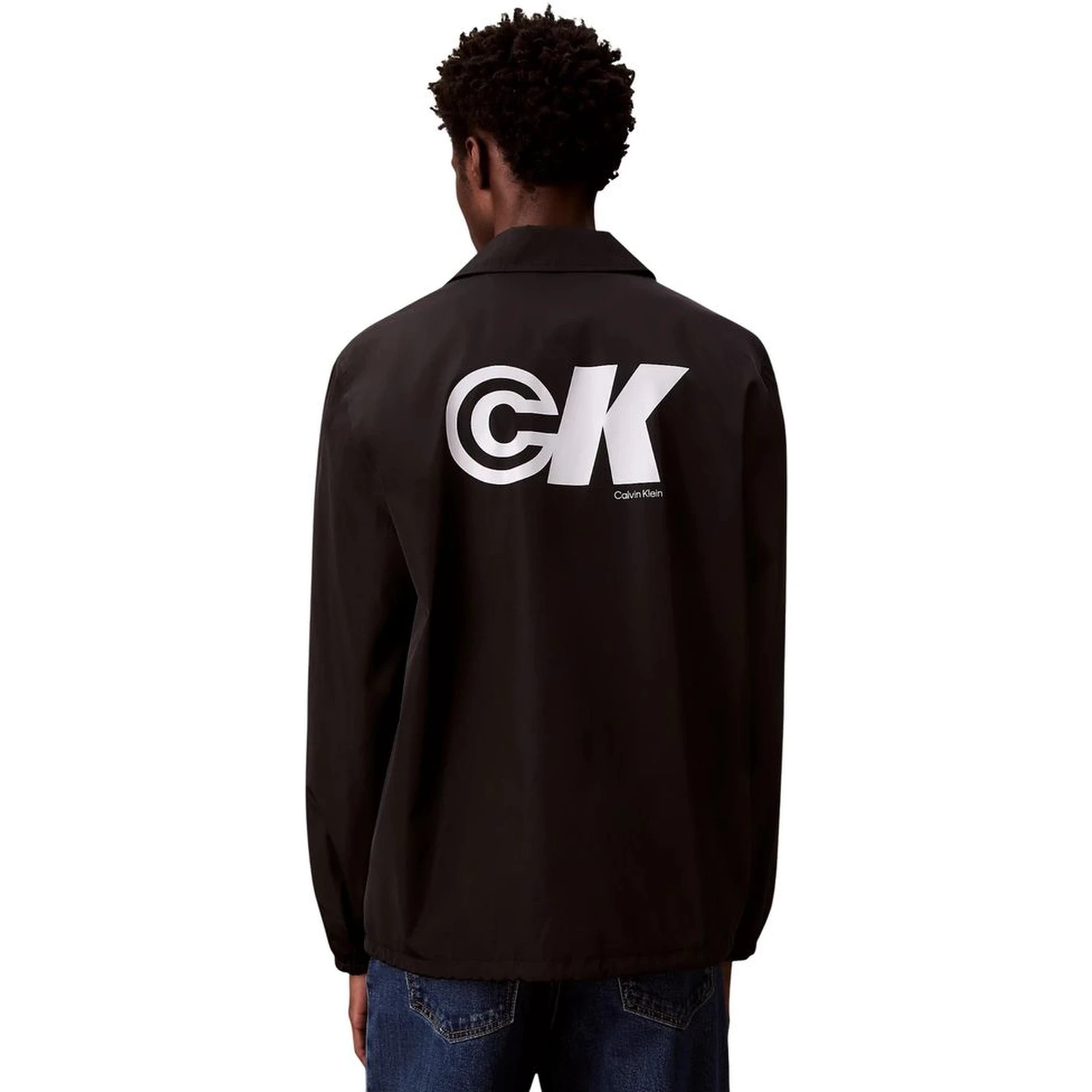 Black Polyester Shell Jacket