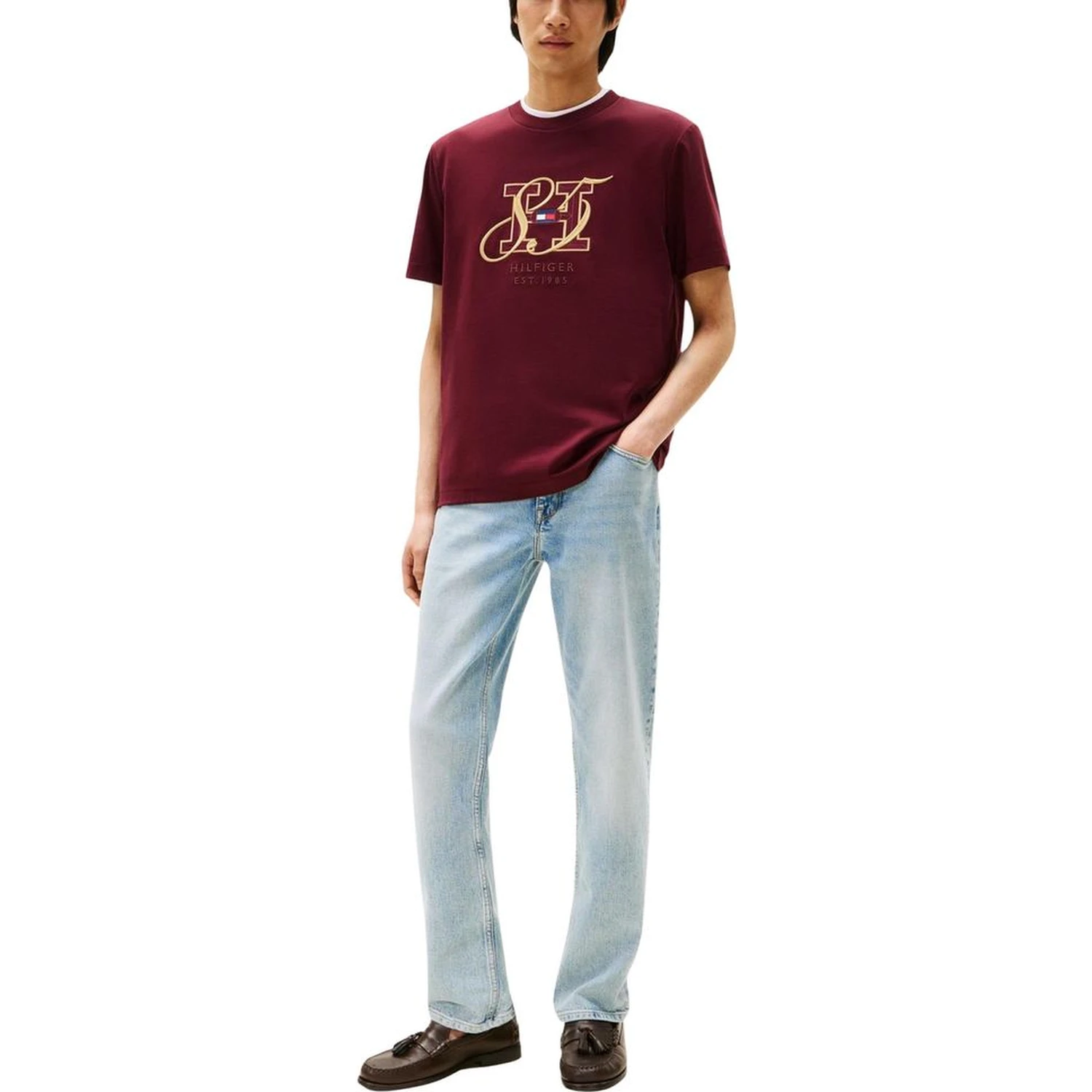 Bordeaux Cotton T-Shirt