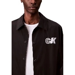Black Polyester Shell Jacket